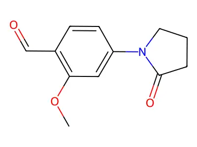 2-Methoxy-4-(2-oxopyrrolidin-1-yl)benzaldehyde structure