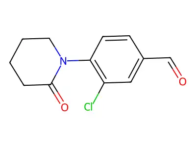3-Chloro-4-(2-oxopiperidin-1-yl)benzaldehyde structure