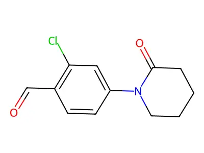 2-Chloro-4-(2-oxopiperidin-1-yl)benzaldehyde structure