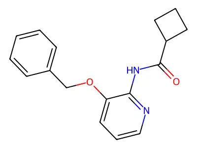 N-(3-phenylmethoxypyridin-2-yl)cyclobutanecarboxamide structure