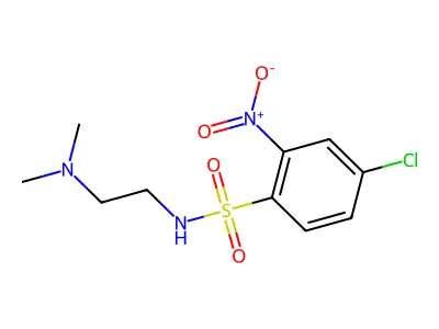 (2-(Dimethylamino)ethyl)((4-chloro-2-nitrophenyl)sulfonyl)amine structure