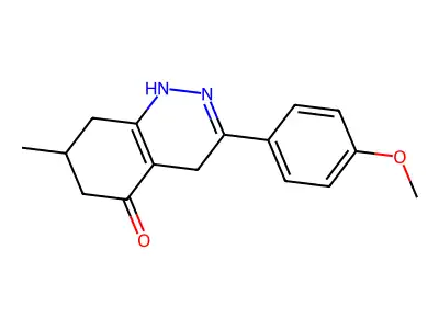 3-(4-methoxyphenyl)-7-methyl-4,6,7,8-tetrahydro-1H-cinnolin-5-one structure