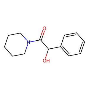 Piperidine, 1-(hydroxyphenylacetyl)- structure