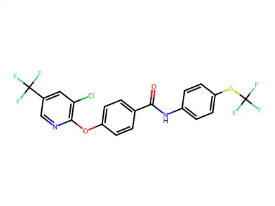(4-(3-CHLORO-5-(TRIFLUOROMETHYL)(2-PYRIDYLOXY))PHENYL)-N-(4-(TRIFLUOROMETHYLTHIO)PHENYL)FORMAMIDE structure