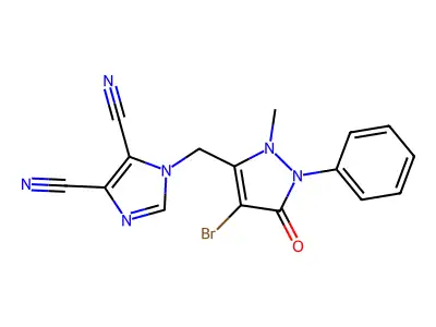 C16H11BrN6O structure