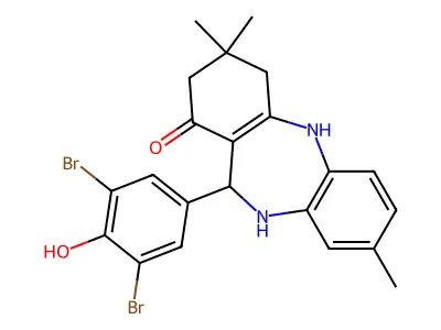 C22H22Br2N2O2 structure
