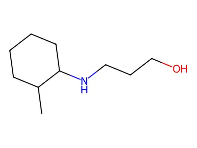 3-[(2-Methylcyclohexyl)amino]propan-1-ol structure