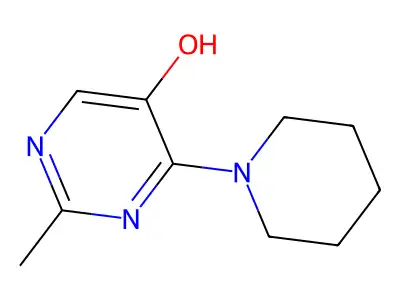 2-Methyl-4-(piperidin-1-yl)pyrimidin-5-ol structure