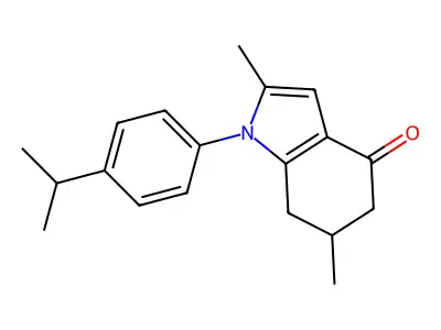 2,6-Dimethyl-1-(4-(isopropyl)phenyl)-5,6,7-trihydroindol-4-one structure