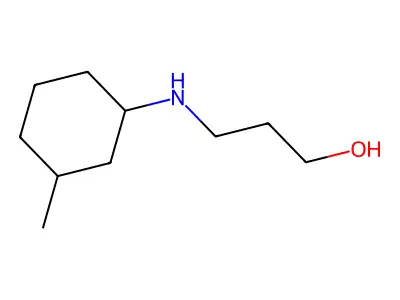 3-[(3-Methylcyclohexyl)amino]propan-1-ol structure