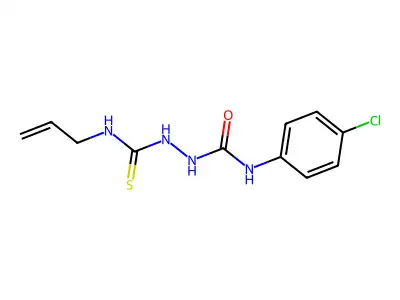 2-[(allylamino)carbothioyl]-N-(4-chlorophenyl)-1-hydrazinecarboxamide structure