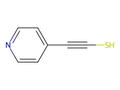 2-Pyridin-4-ylethynethiol structure
