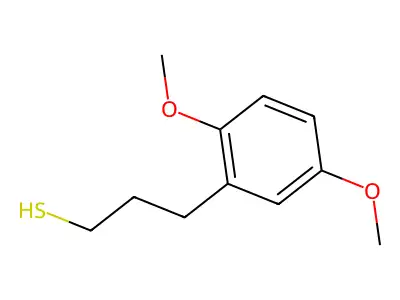 3-(2,5-Dimethoxyphenyl)propane-1-thiol structure