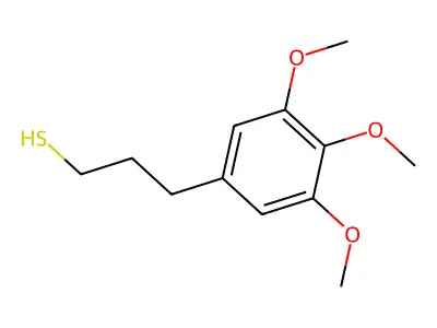 3-(3,4,5-Trimethoxyphenyl)propane-1-thiol structure