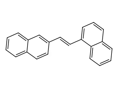Naphthalene, 1-[2-(2-naphthalenyl)ethenyl]- structure