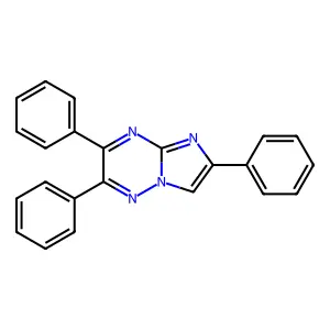 2,3,6-Triphenylimidazo[1,2-b][1,2,4]triazine structure