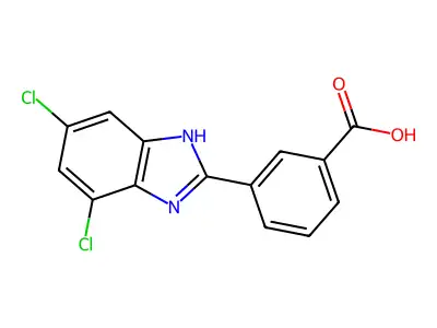 3-(5,7-Dichloro-1H-benzo[d]imidazol-2-yl)benzoic acid structure