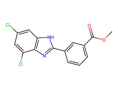 Methyl 3-(5,7-dichloro-1H-benzo[d]imidazol-2-yl)benzoate structure