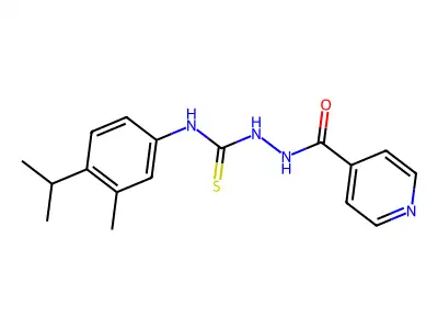 4-(3-Methyl-4-(isopropyl)phenyl)-1-(4-pyridinecarboxyl)thiosemicarbazide structure