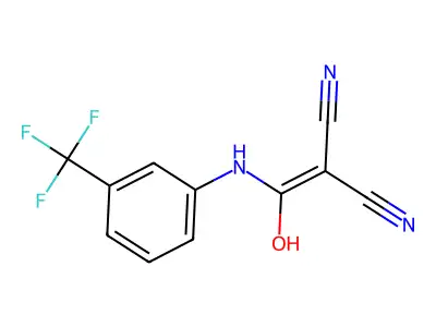 2-[Hydroxy-[3-(trifluoromethyl)anilino]methylidene]propanedinitrile structure