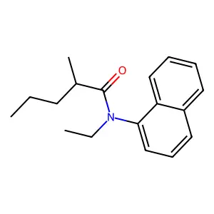 N-Ethyl-2-methyl-N-1-naphthalenylpentanamide structure