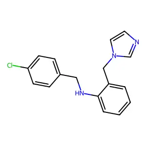 N-(4-Chlorobenzyl)-2-(1H-imidazol-1-ylmethyl)benzenamine structure