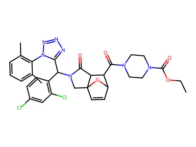 C32H33Cl2N7O5 structure