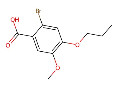 2-Bromo-5-methoxy-4-propoxybenzoic acid structure