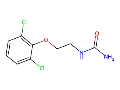 Urea, (2-(2,6-dichlorophenoxy)ethyl)- structure
