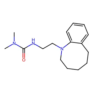 Urea, 1,1-dimethyl-3-(2-(1,2,3,4,5,6-hexahydro-1-benzazocin-1-yl)ethyl)- structure