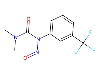 Urea, 1,1-dimethyl-3-nitroso-3-(alpha,alpha,alpha-trifluoro-m-tolyl)- structure