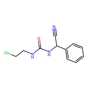 Urea, 1-(2-chloroethyl)-3-(alpha-cyanobenzyl)- structure