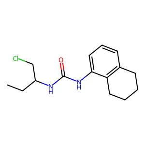 Urea, 3-(1-chloro-2-butyl)-1-(5,6,7,8-tetrahydro-1-naphthyl)- structure