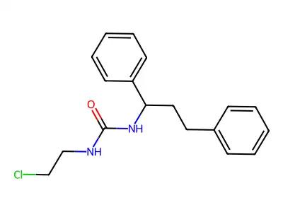 1-(2-Chloroethyl)-3-(1,3-diphenylpropan-2-yl)urea structure