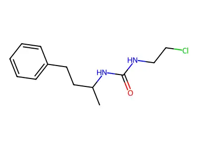 N'-(2-Chloroethyl)-N-(4-phenylbutan-2-yl)carbamimidic acid structure