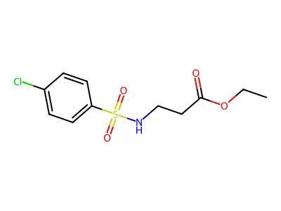 Ethyl 3-((4-chlorophenyl)sulfonamido)propanoate structure