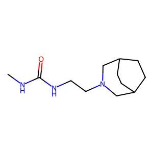 Urea, 1-(2-(3-azabicyclo(3.2.2)nonan-3-yl)ethyl)-3-methyl- structure