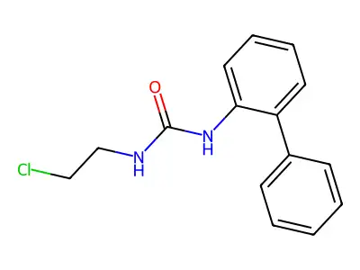 Urea, 1-(2-biphenylyl)-3-(2-chloroethyl)- structure