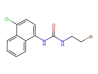 Urea, 1-(2-bromoethyl)-3-(4-chloro-1-naphthyl)- structure