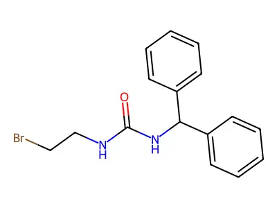Urea, 1-(2-bromoethyl)-3-diphenylmethyl- structure