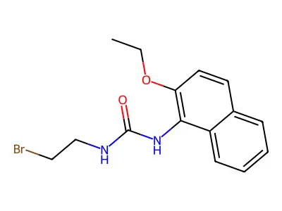 Urea, 1-(2-bromoethyl)-3-(2-ethoxy-1-naphthyl)- structure