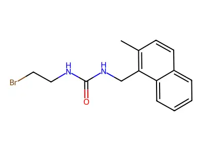 Urea, 1-(2-bromoethyl)-3-(2-methyl-1-naphthylmethyl)- structure