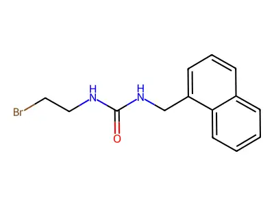 Urea, 1-(2-bromoethyl)-3-(1-naphthylmethyl)- structure