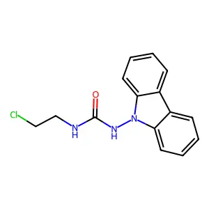Urea, 1-(9-carbazolyl)-3-(2-chloroethyl)- structure