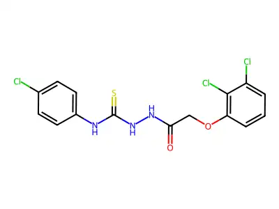 1-(4-Chlorophenyl)-3-[[2-(2,3-dichlorophenoxy)acetyl]amino]thiourea structure