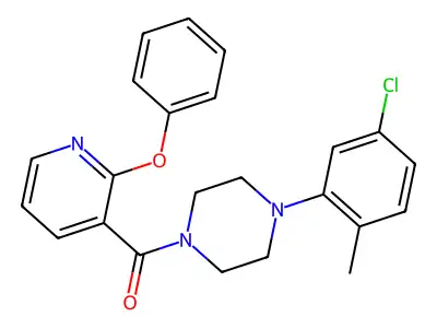 [4-(5-Chloro-2-methylphenyl)piperazin-1-yl]-(2-phenoxypyridin-3-yl)methanone structure