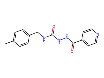 4-((4-Methylphenyl)methyl)-1-(4-pyridylcarbonyl)semicarbazide structure