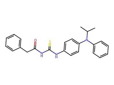 N-(((4-((Isopropyl)phenylamino)phenyl)amino)thioxomethyl)-2-phenylethanamide structure