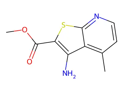 Methyl 3-amino-4-methylthieno[2,3-b]pyridine-2-carboxylate structure