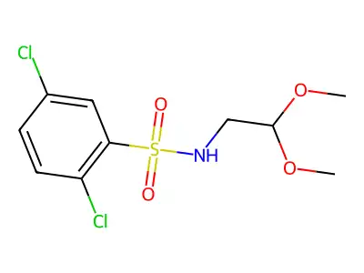 ((2,5-Dichlorophenyl)sulfonyl)(2,2-dimethoxyethyl)amine structure